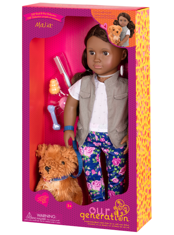 Our Generation Malia Doll And Pet Poodle (731202)