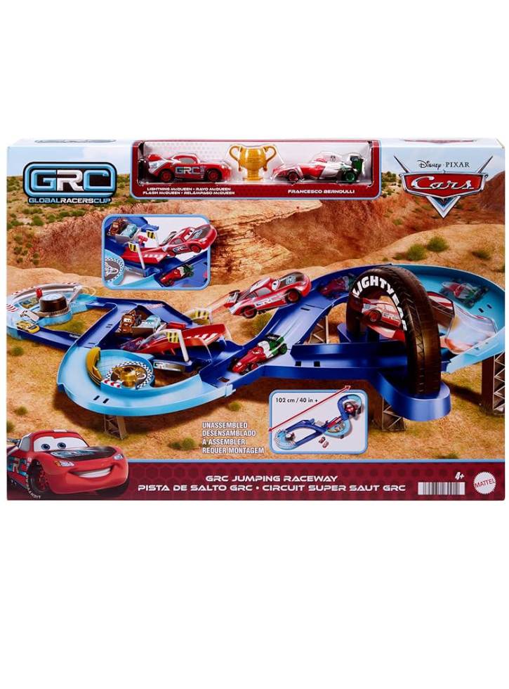 Cars Grc Super Play Set With Mcqueen And Francesco (hxj32)