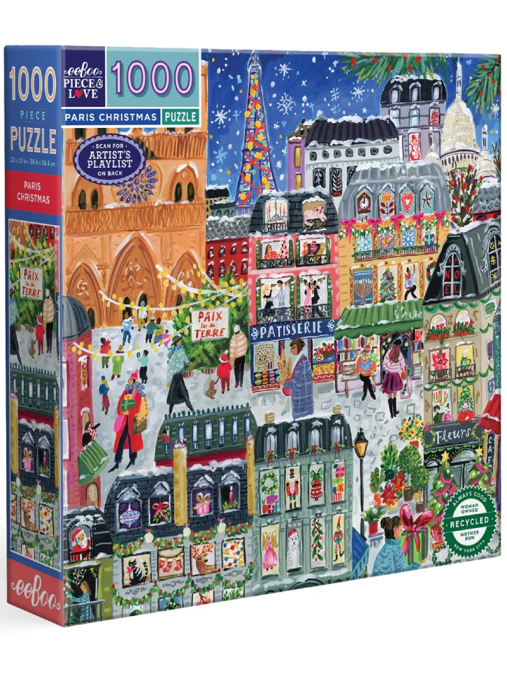 Eeboo Puzzle 1000 Pcs Paris Christmas (epzt781)