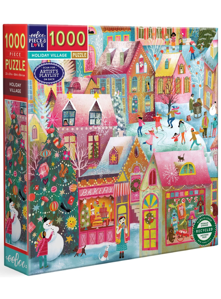 Eeboo Puzzle 1000 Pcs Holiday Village (epzthyv)