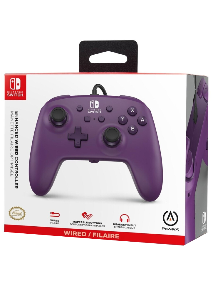 Powera Enhanced Wired Controller Galaxy Purple