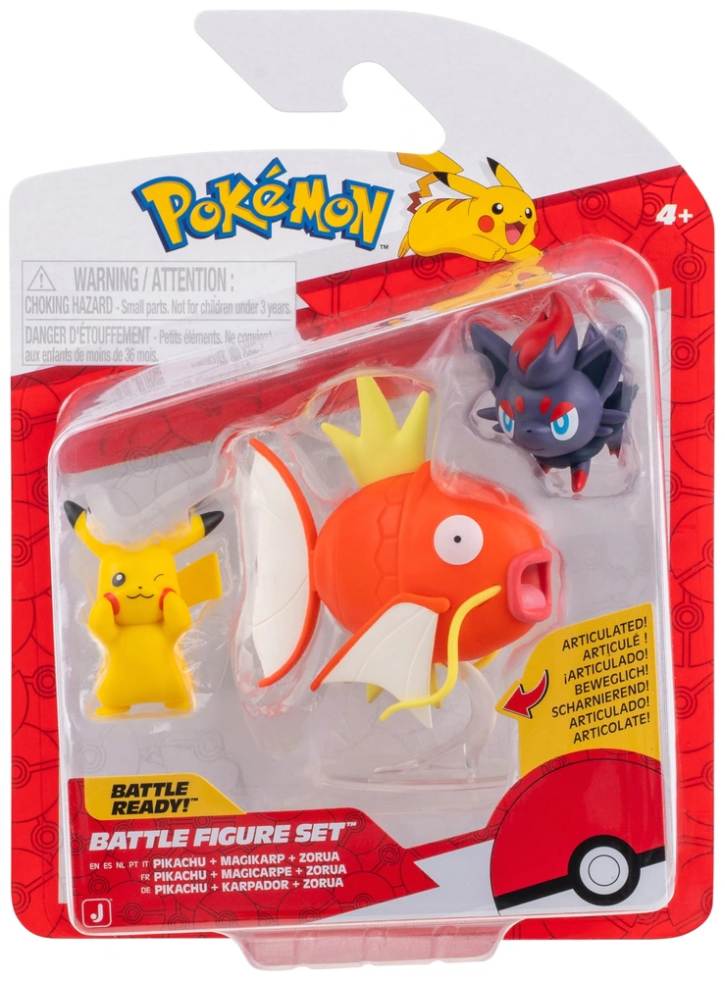 Pokemon Battle 3 Pack Pikachu Magikarp & Zorua (pkw4090)