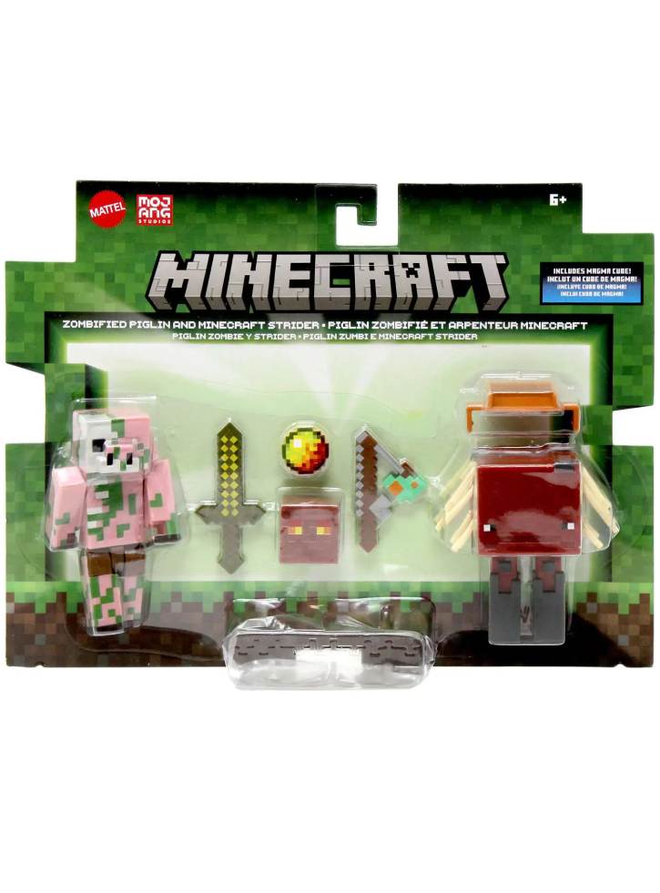 Minecraft Core 2 Pack Zombified Piglin & Minecraft Strider