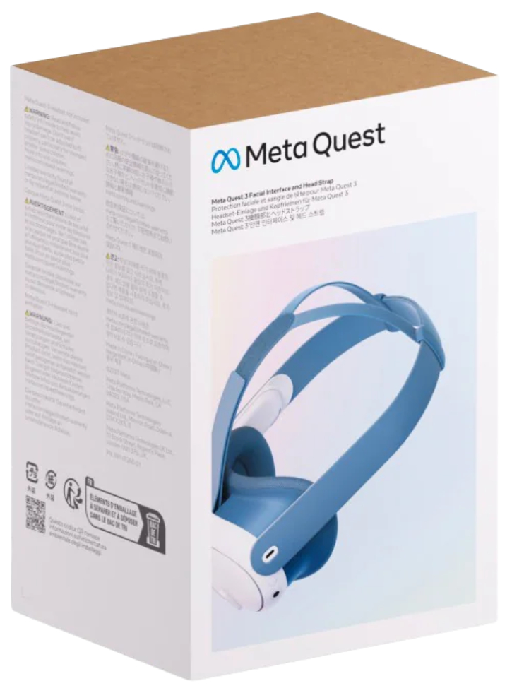 Meta Quest 3 Facial Interface & Head Strap Blue