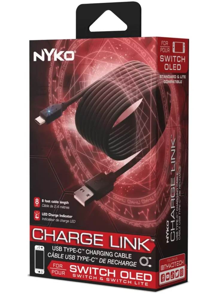 Nyko Charge Link Black 2,44 M