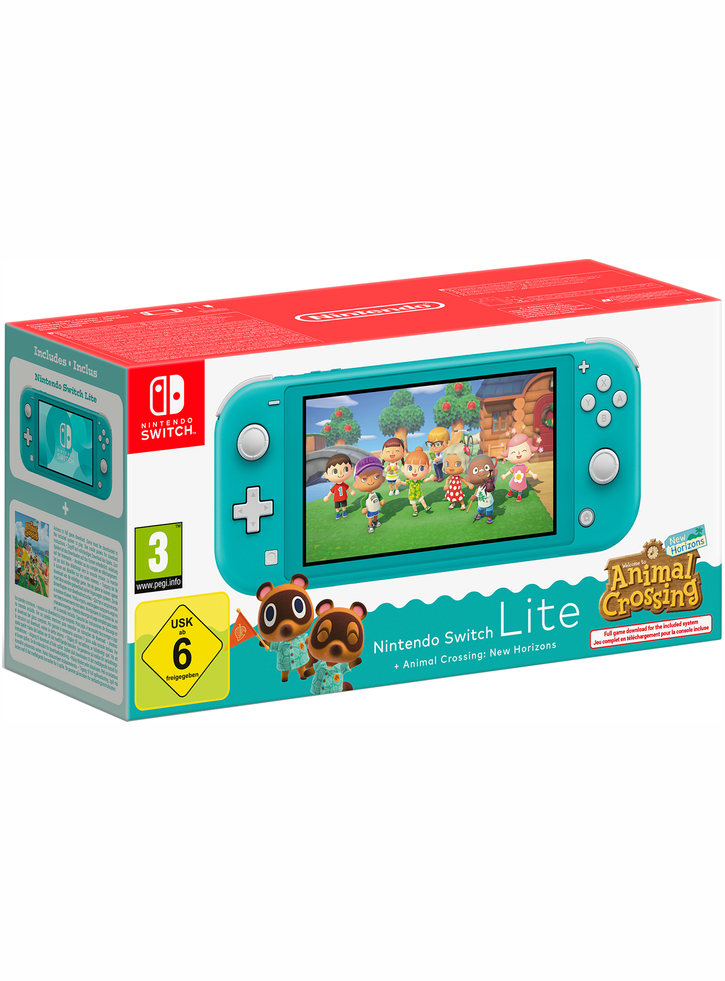Console Switch Lite Animal Crossing Bundle Turquoise
