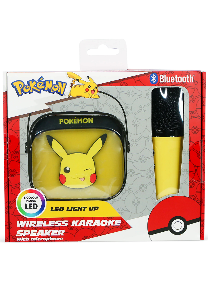 Tl Pikachu Popsing Led Light Up Wireless Karaoke Speaker With Microphone Pokemon