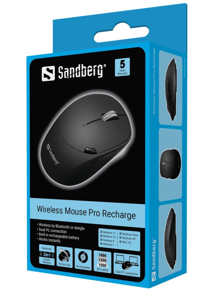 Sandberg Wireless Mouse Pro Recharge