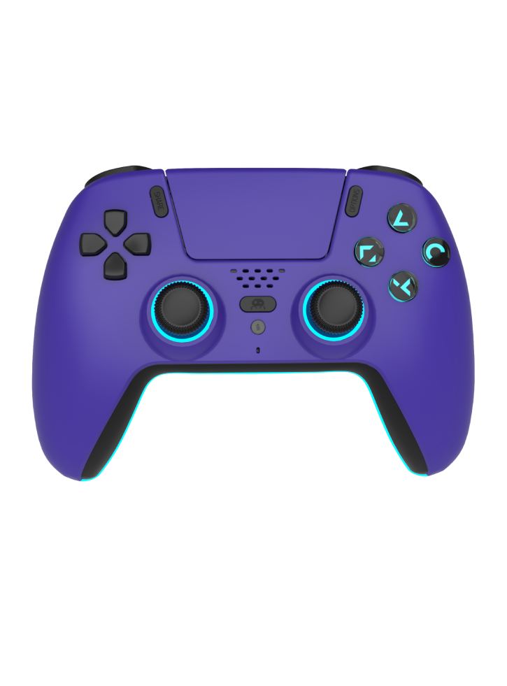 Trade Invaders Wireless Bluetooth Controller Led Purple