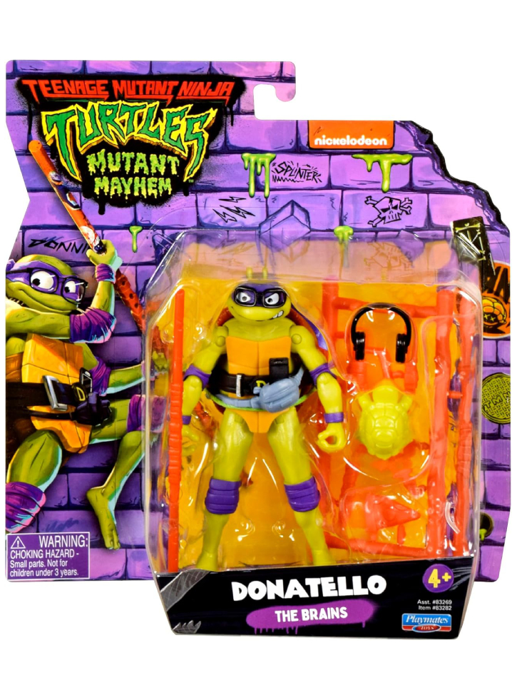 Turtles Mutant Mayhem Basic Shell Spin Donnie 12cm