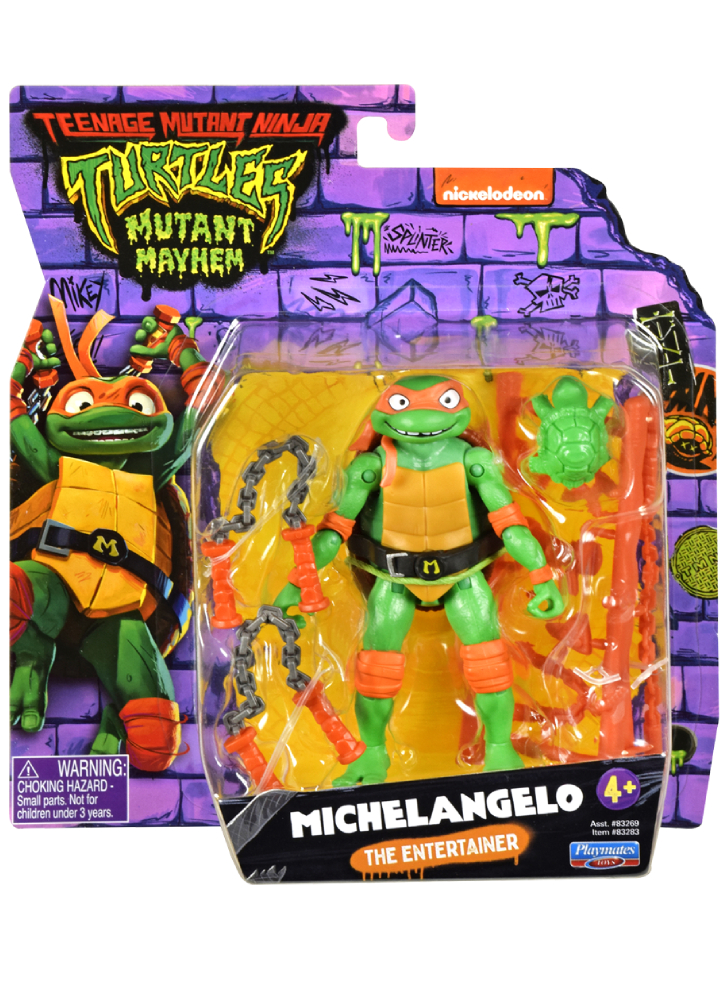 Turtles Mutant Mayhem Shell Spin Leo 12cm